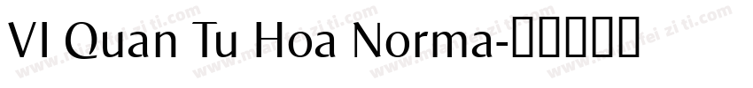VI Quan Tu Hoa Norma字体转换